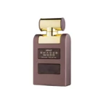 Botella del perfume Armaf Shades Wood en tonos oscuros con detalles dorados y acabados metálicos. Diseño sobrio y elegante que evoca lujo y profundidad. Fragancia ideal para hombres que buscan un aroma cálido, especiado y amaderado con fuerte presencia.