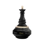 Frasco del perfume Armaf Checkmate King con diseño de lujo en tonos dorado y negro. Perfume masculino sofisticado, que evoca estrategia, elegancia y poder.