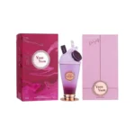 Frasco del perfume Armaf Delights Yum Yum; salida frutal‑dulce con bayas y notas cremosas, corazón floral suave, base cálida de vainilla y almizcle. Perfecto para tardes de primavera, salidas casuales o situaciones relajadas con amigas.