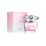Versace Bright Crystal es una fragancia femenina fresca y floral con notas de yuzu, peonía y almizcle, ideal para mujeres elegantes y radiantes en climas cálidos.