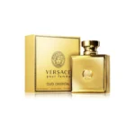 Versace Oud Oriental Pour Femme, perfume femenino oriental con notas de rosa, azafrán, pachulí y oud. Ideal para noches elegantes y climas fríos.