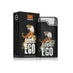 Frasco del perfume Armaf Ego Tigre con diseño imponente en tonos oscuros y detalles dorados. Botella masculina de estética audaz y salvaje, inspirada en la fuerza y elegancia del tigre. Ideal para hombres que buscan una fragancia intensa, exótica y dominante.