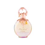 Frasco del perfume Miss Armaf Attitude con diseño moderno y elegante en tonos rosados con detalles metálicos. Botella femenina que transmite confianza, estilo y frescura. Ideal para mujeres seguras que buscan una fragancia vibrante, floral y juvenil.