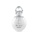 Frasco del perfume Miss Armaf Grandeur con diseño sofisticado en tonos dorados y rosa metálico. Botella femenina y lujosa que transmite elegancia, glamour y delicadeza. Ideal para mujeres que buscan una fragancia refinada, floral y envolvente.