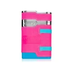 Botella del perfume Armaf Voyage Hawaii con diseño fresco y vibrante en tonos claros con detalles azulados. Frasco moderno que evoca paisajes tropicales, brisa marina y libertad. Ideal para quienes buscan una fragancia ligera, exótica y refrescante para el día a día.