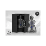 Perfume Lattafa Niche Emarati Khalid Eau de Parfum unisex, fragancia árabe amaderada y ambarada con especias orientales, elegante, intensa y sofisticada.