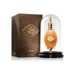 Perfume Lattafa Pride Afaq Eau de Parfum en frasco elegante de diseño moderno, fragancia unisex con notas orientales y amaderadas