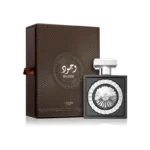 Lattafa Pride Wajood Eau de Parfum — fragancia unisex elegante y cautivadora con acordes amaderados, florales y ámbar; perfume de alta duración que combina lujo, carácter y profundidad en un frasco negro de diseño exclusivo.