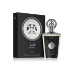 Perfume Lattafa Taweel Eau de Parfum para hombre, fragancia árabe amaderada y especiada con notas orientales y cálidas, intensa, elegante y sofisticada.