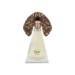 Perfume Lattafa Niche Emarati Ghinwa Eau de Parfum unisex, fragancia árabe ambarada y floral con maderas suaves y especias, elegante y sofisticada.