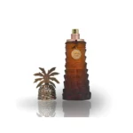 Perfume Lattafa Pride Ajwaa Eau de Parfum unisex, fragancia árabe dulce y ambarada con dátiles, especias y maderas cálidas, elegante y sofisticada.