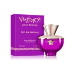 Versace Dylan Purple Pour Femme es una fragancia femenina floral afrutada con toques cítricos y ambarados, ideal para mujeres modernas, vibrantes y sofisticadas.